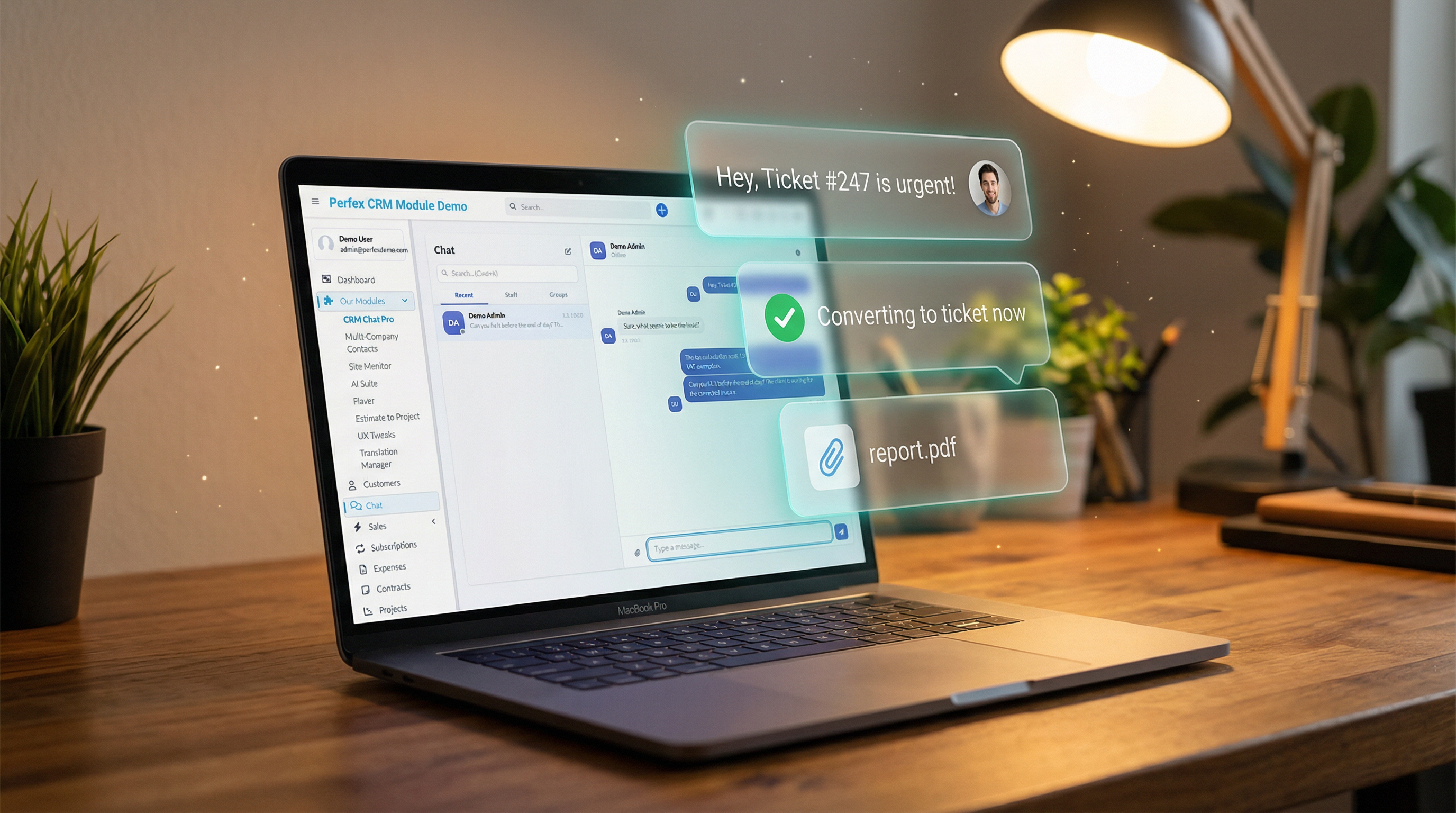 CRM Chat Pro screenshot