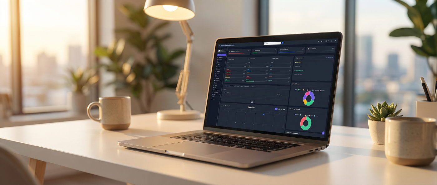 Perfex CRM Dashboard mit individuellen Modulen